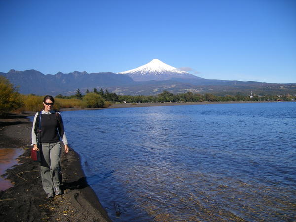 Lago Villarrica and Volcan in the distance