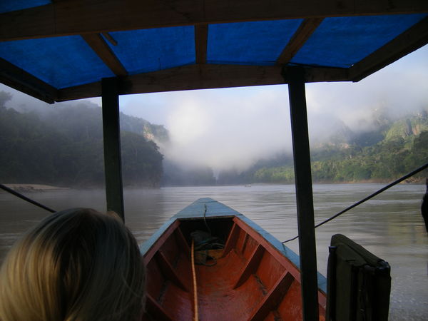 Rio Beni on a misty morning