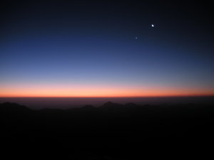 Sunrise at Mt Sinai