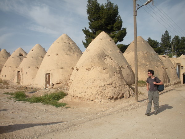 Ben and some funky Beehıve houses