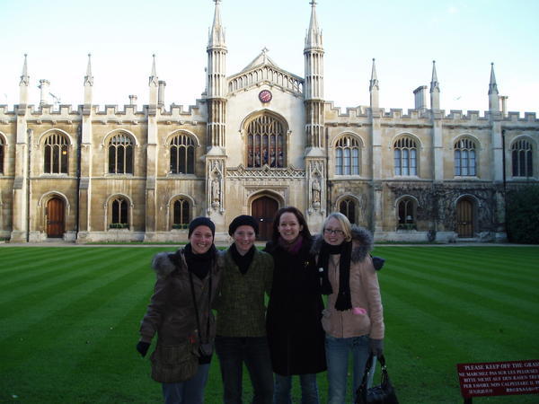Meags, George, me and Addie in Cambridge