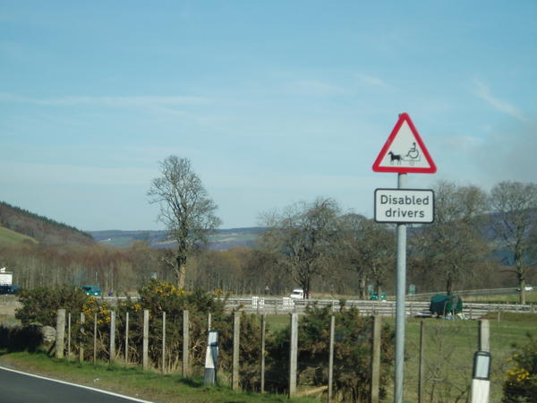 A very amusing sign in the highlands