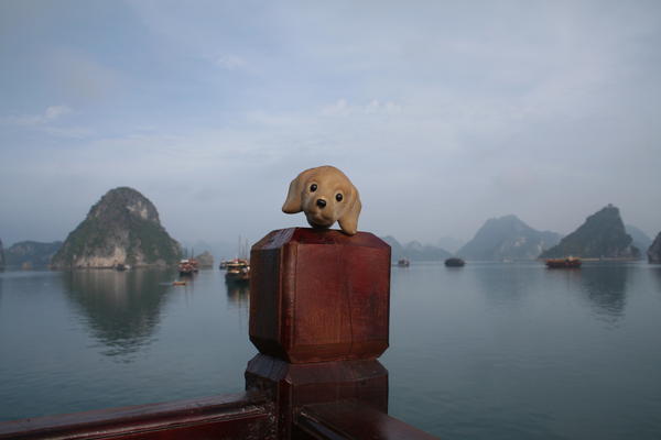 Syd 2 chilaxin' in Halong Bay
