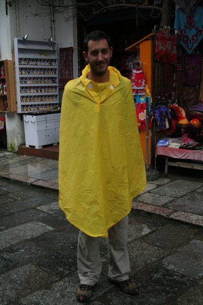 Phillipe in his sexy raincoat