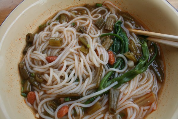Some tasty spicy noodle dish