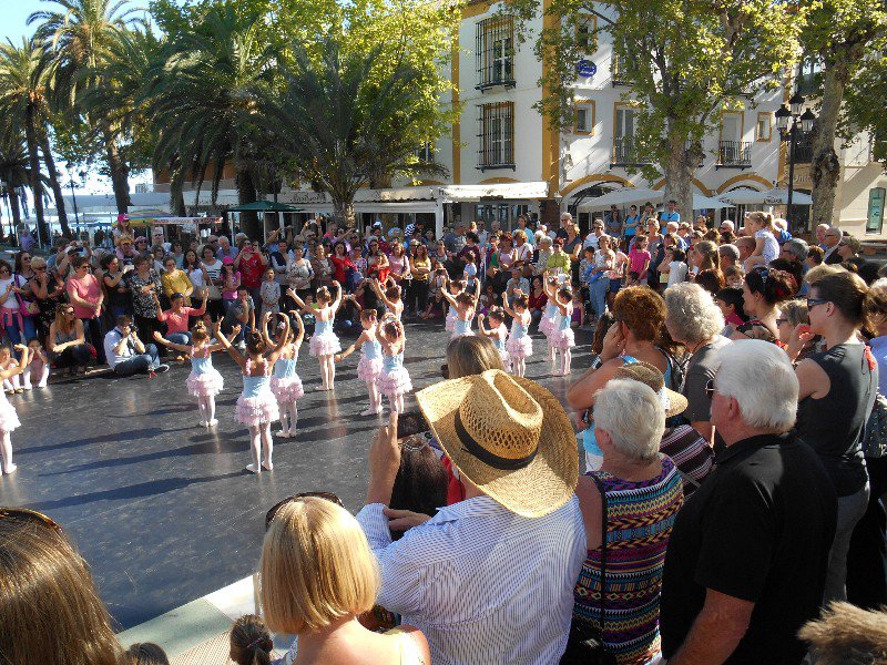 Dance recital in the square