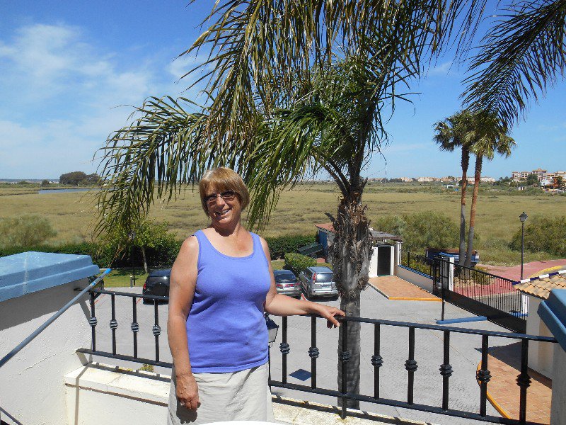 Balcony of our condo in Ayamonte