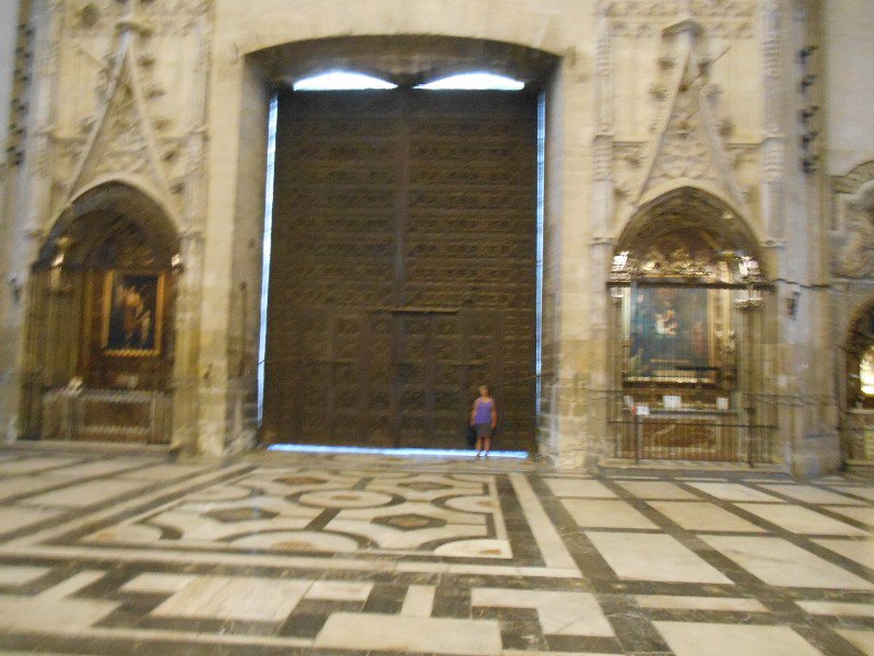 One of many entry doors