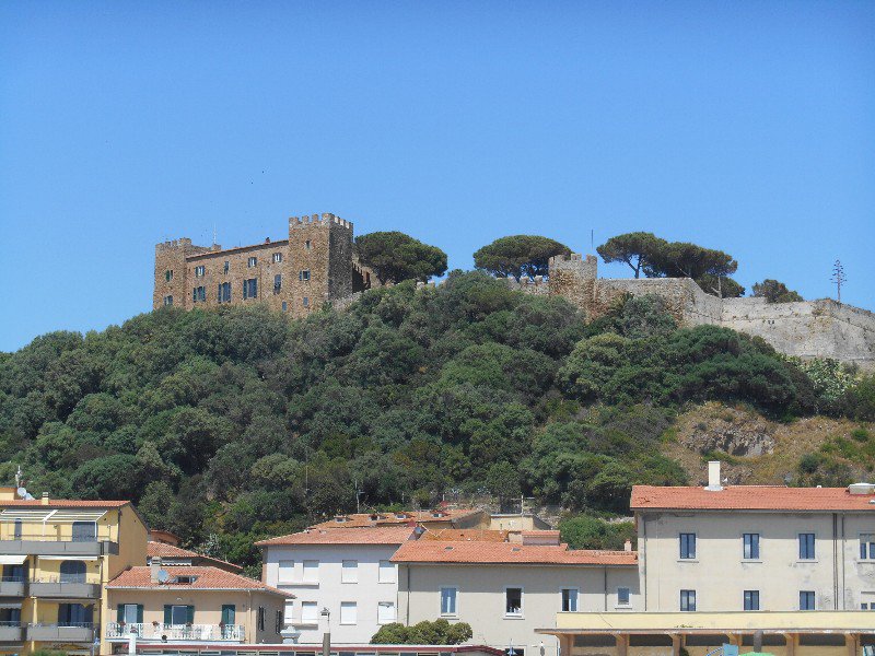Castle overlooking town