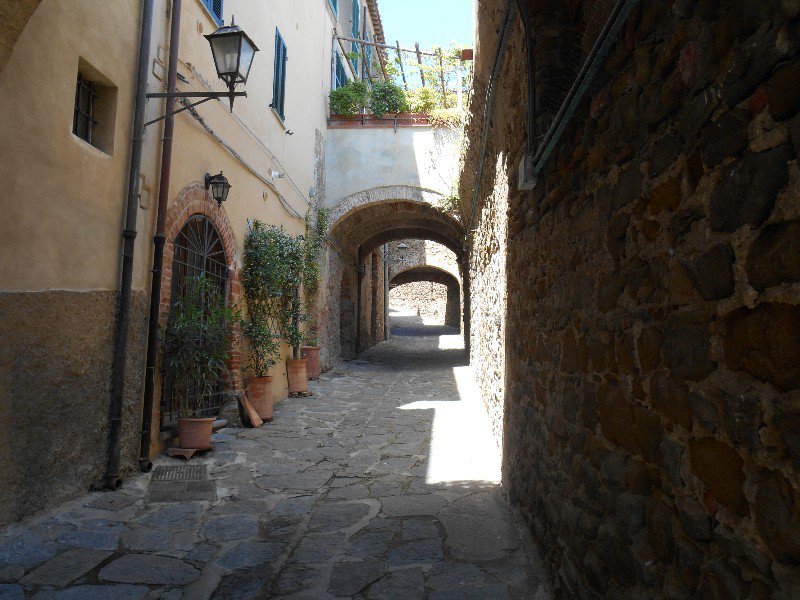Ancient streets inside city walls