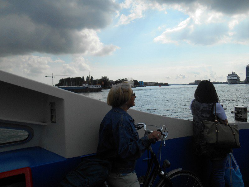 Jan on ferry crossing