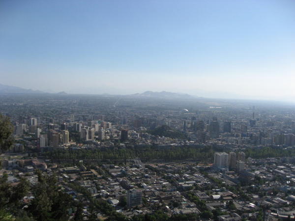 The view of Santiago