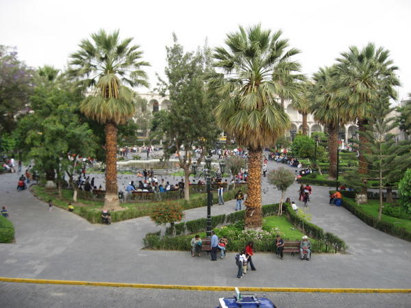 Arequipa - looking over the main square