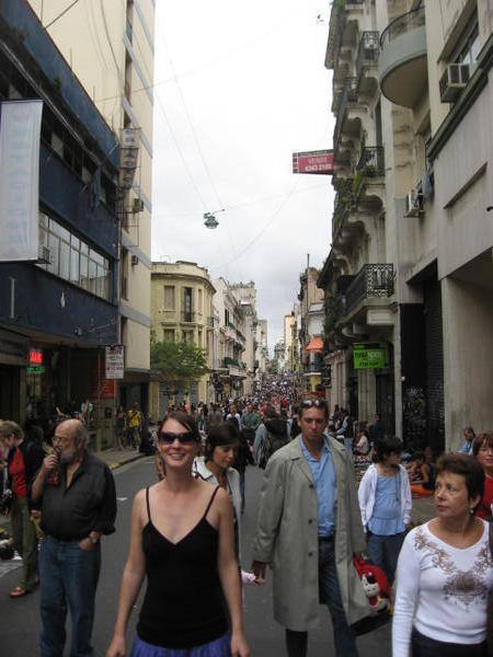 Georgie in heaven...shopping in Buenos Aires