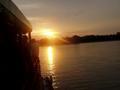 Amazon sunset returning to Iquitos
