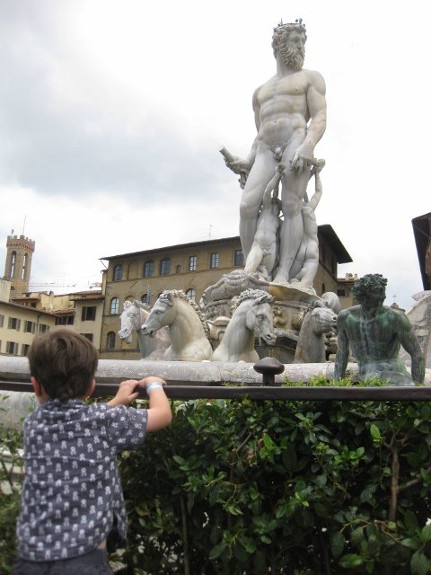 Neptunes fountain in Florence