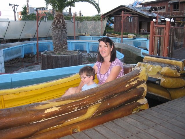 first time in a log flume