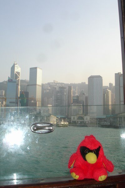 Star Ferry overlooking Hongkong Skyline