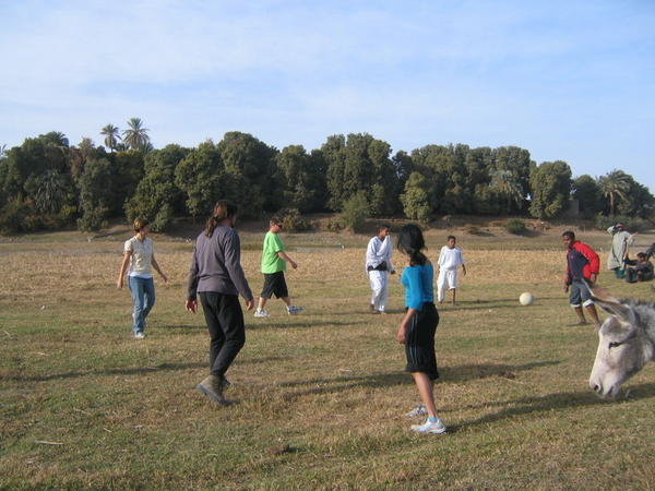 Soccer with the locals