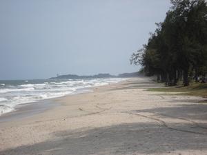 One of Songkhla's beaches.