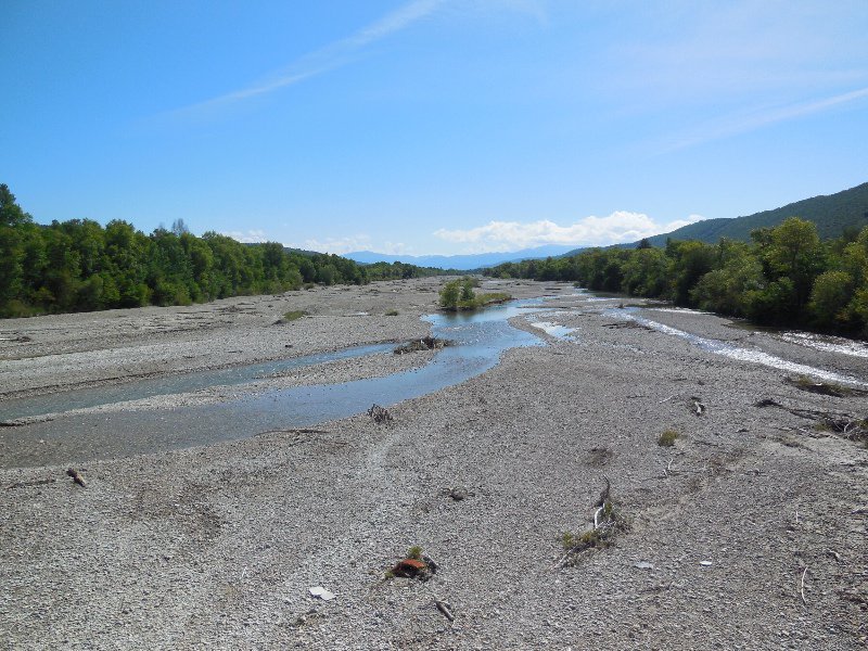 River L'Asse in summer when much smaller