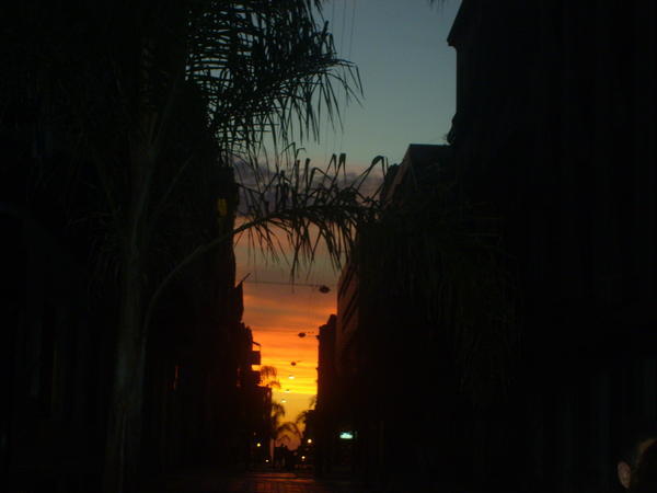 Sunset in Montevideo