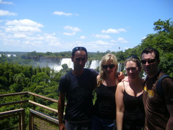 Us and our company for exploring the falls...