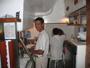 Kitchen on the Boat