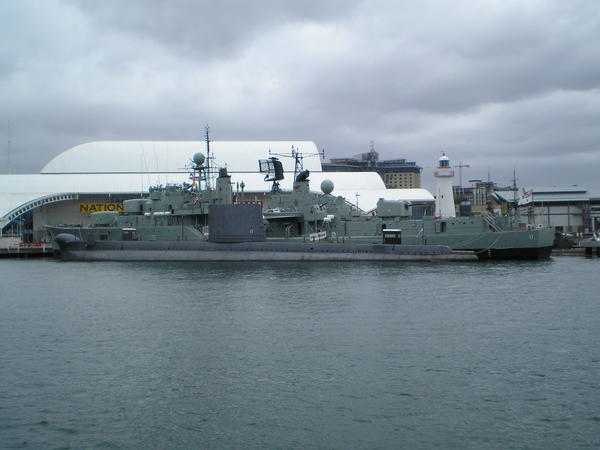 Naval Battleship in Darling Harbor