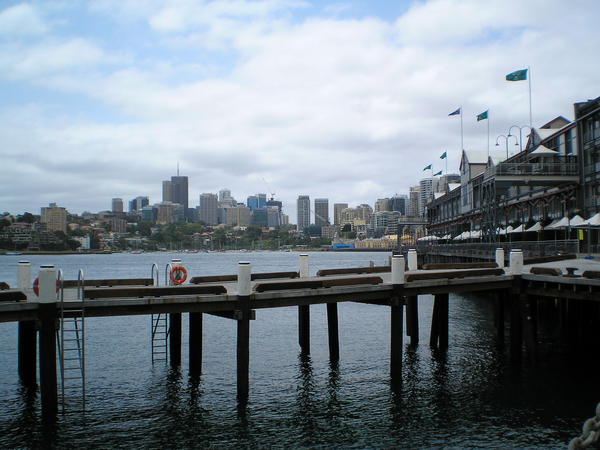 North Sydney from across the Sydney Harbor