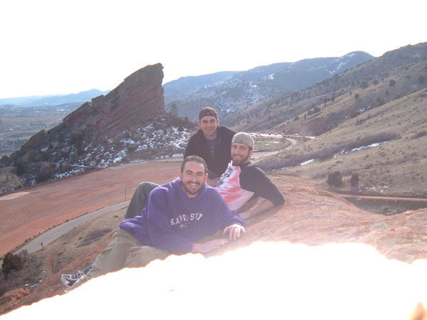 Jesse, Tyler and I at Red Rocks