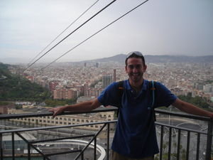 Gondola view of Barcelona, Spain