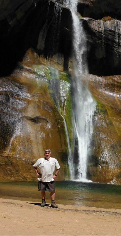 Calf Creek Falls - the mandatory self-portrait!