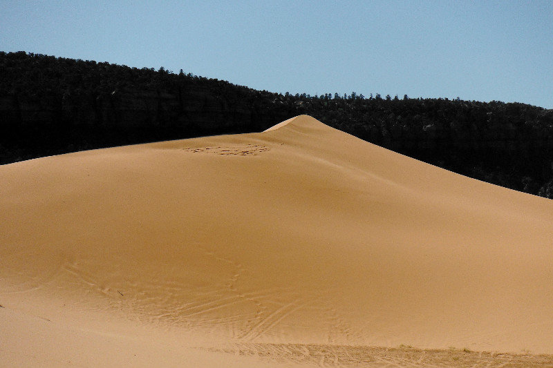 The summit Coral Pink Sand Dunes