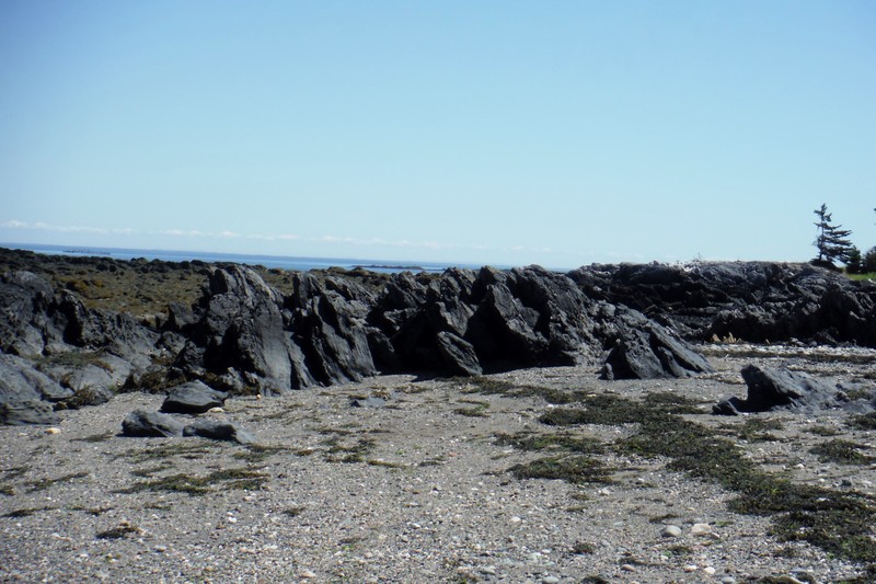 Beach and rock formations