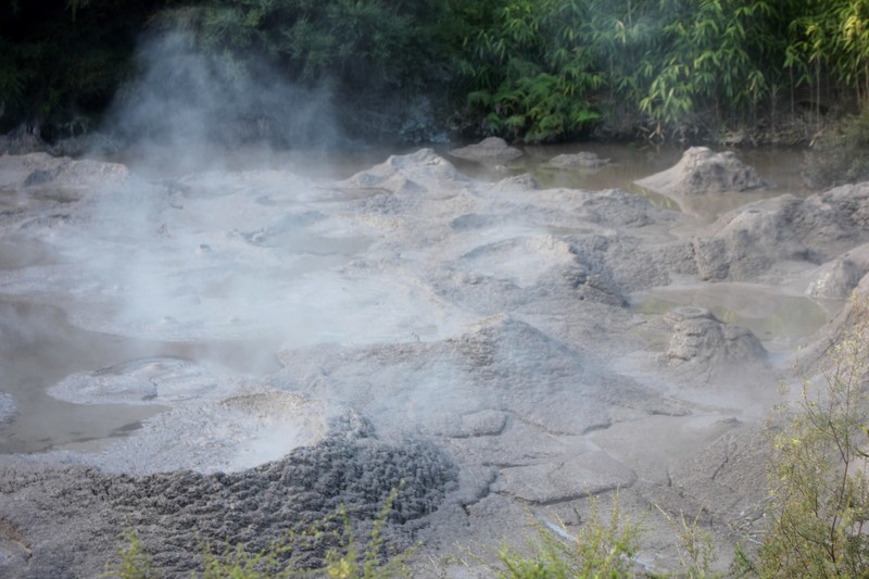 Mud pools of Te Puia Geothermal Park