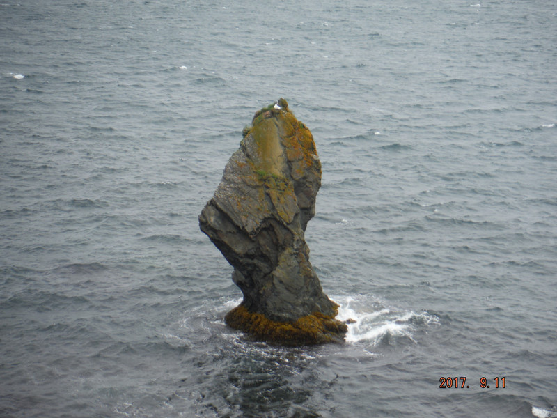 Sea stack along the Skerwink trail