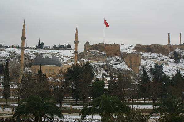Saniflurfa citadel and mosque.