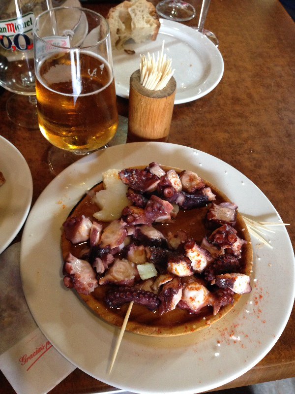 Pulpo a la galega - octopus with paprika 