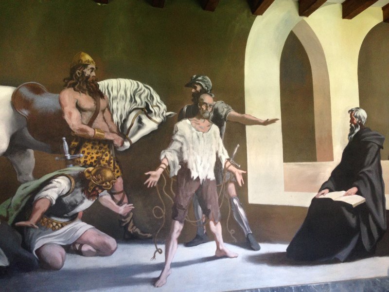St Benedict saving a slave