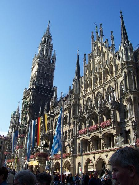 Historical Building in Neues Rathaus Square 