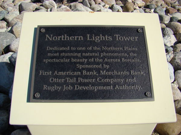 Northern Lights Tower Sign