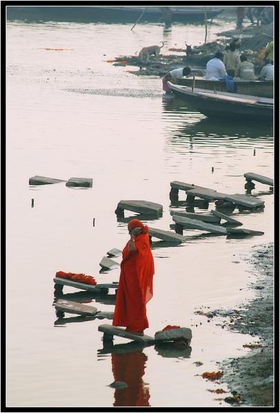 woman by the Ganges