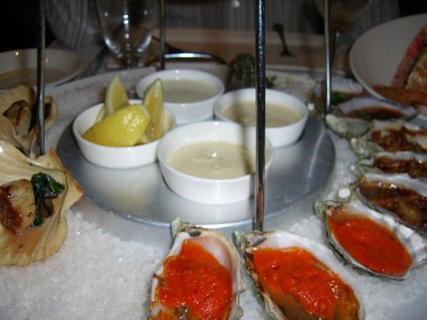 The seafood platter (bottom half)