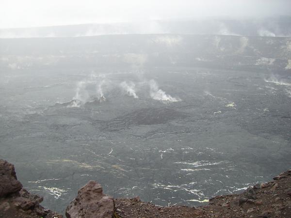 A 'little' crater that had swirling lava at the bottom from 1905 to 1924