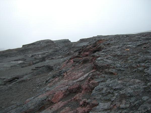 Closeup of one of the old lava-flows