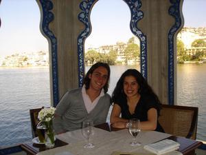 Us at the lake palace for lunch