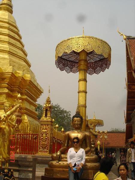 Tamara at Temple in Chiang Mai