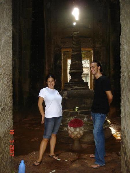 Tamara and JC at a Temple