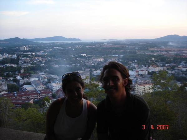Tamara and JC with Phuket Town in the background